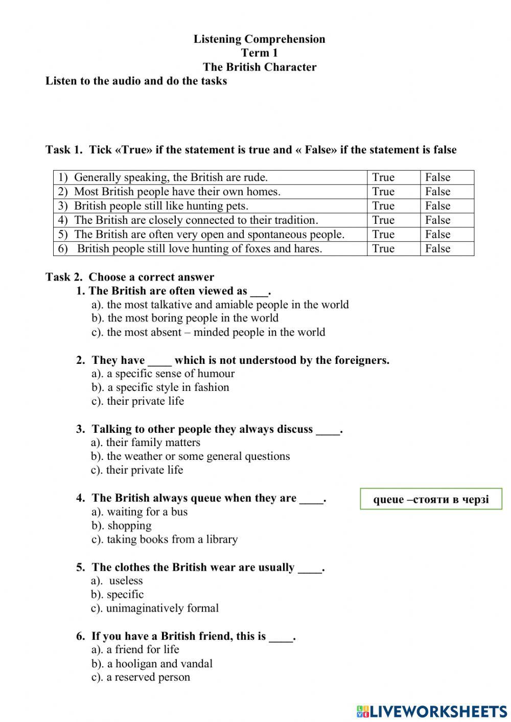 The British Character