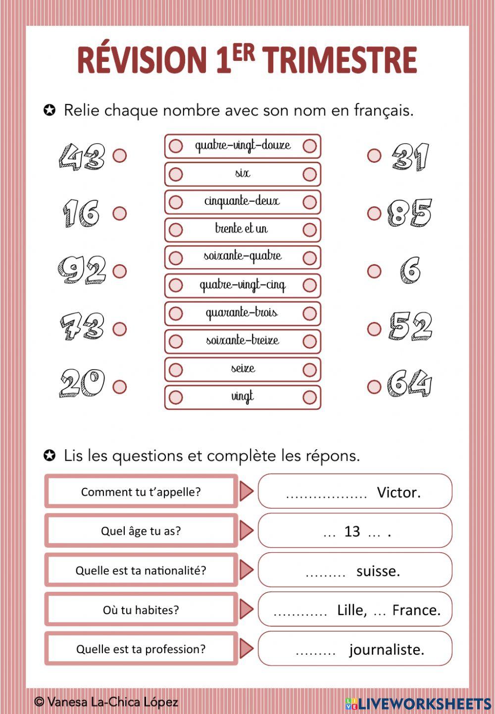 1ÂºESO FRANCES Primer Trimestre, PDF, Langue française