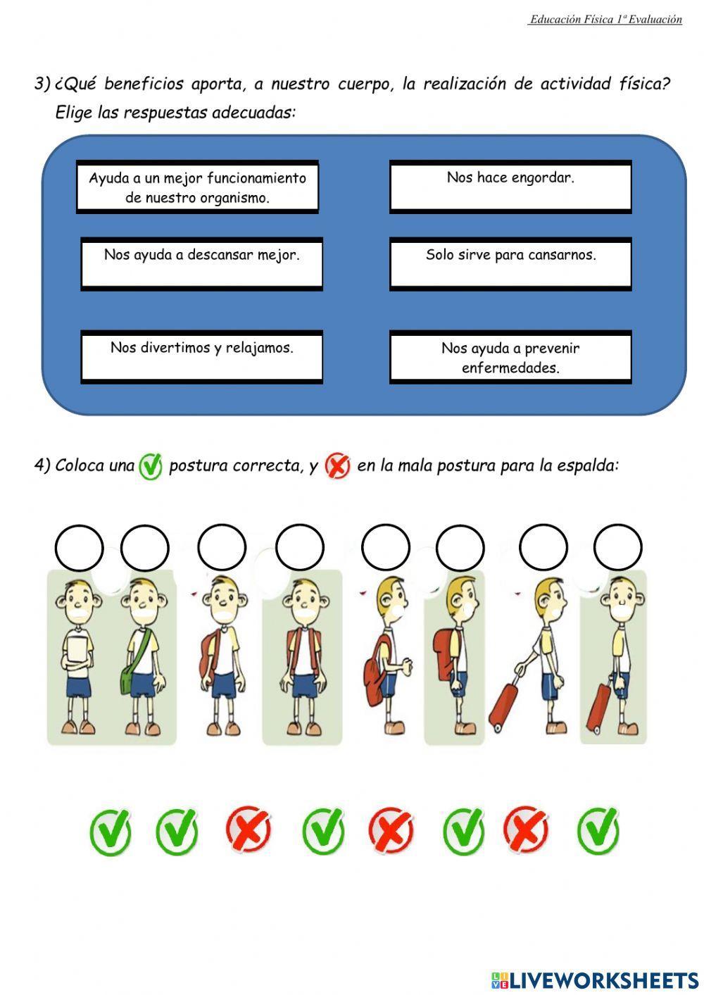 Control Salud 3º Primaria