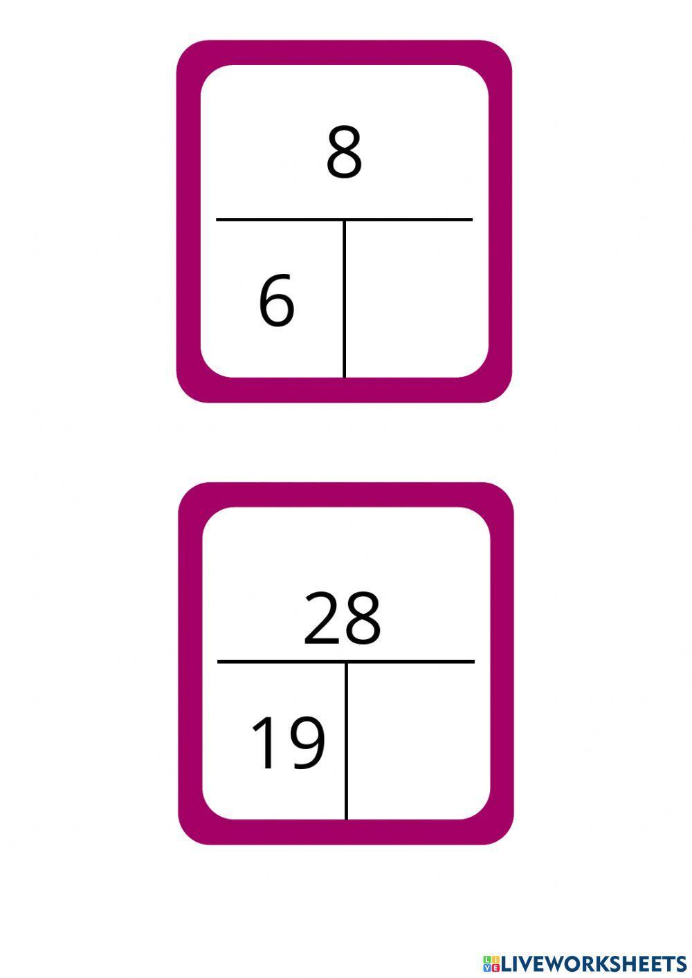 Ficha para trabajar innovamat 2º primaria