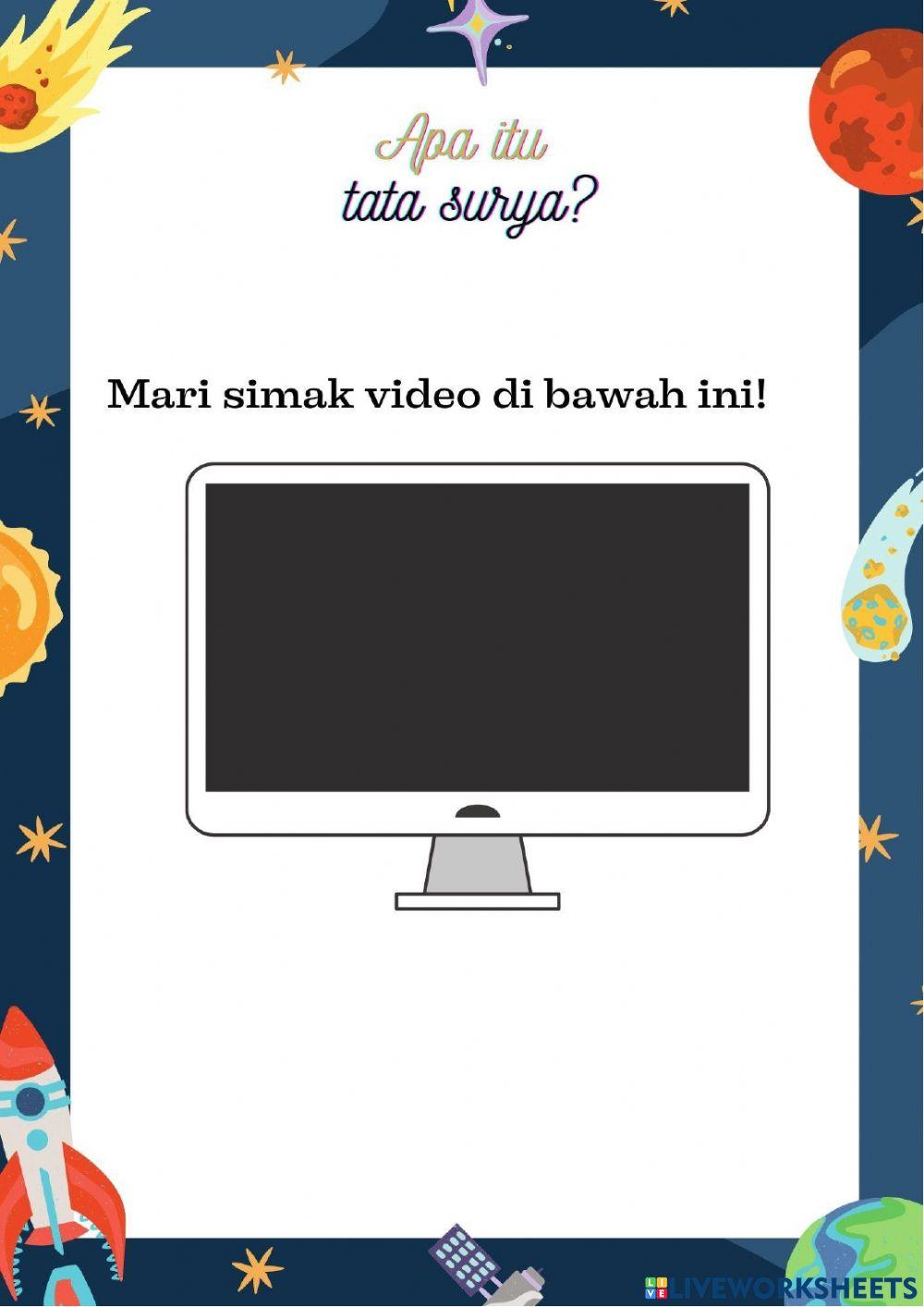 Kelas 6 Tema 9 Subtema 2 Pembelajaran 1 Mengenal Tata Surya