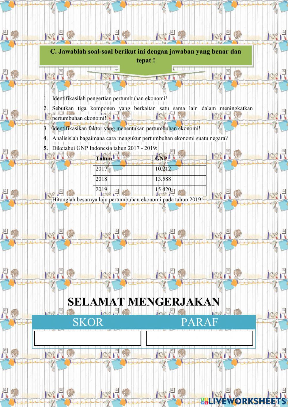 LKPD pertumbuhan ekonomi