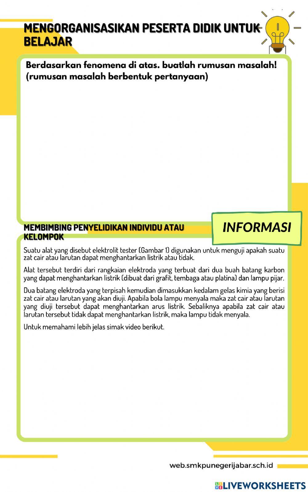 Larutan Elektrolit dan Larutan Non Elekrolit