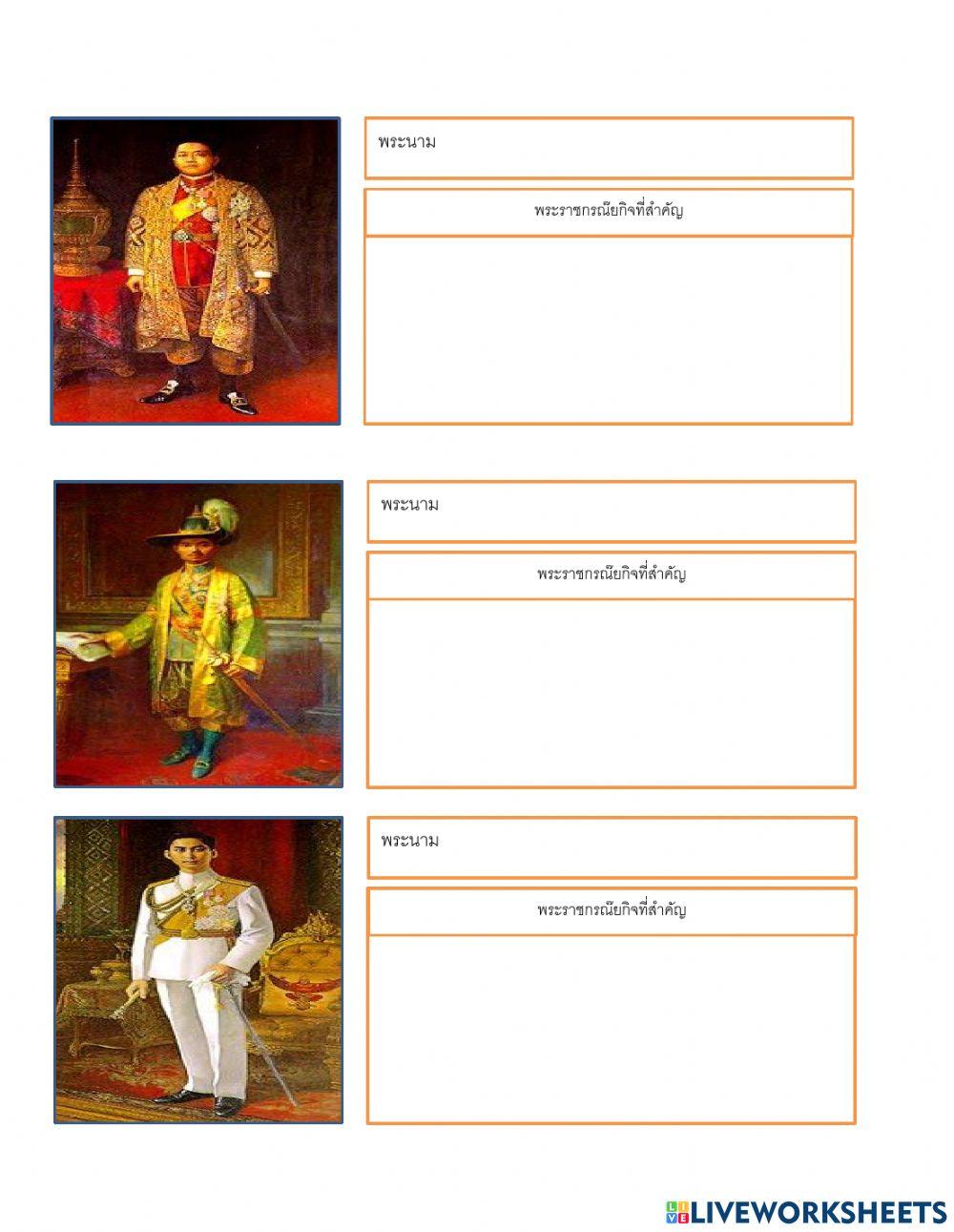 พระราชกรณียกิจ ราชการที่ 1-9