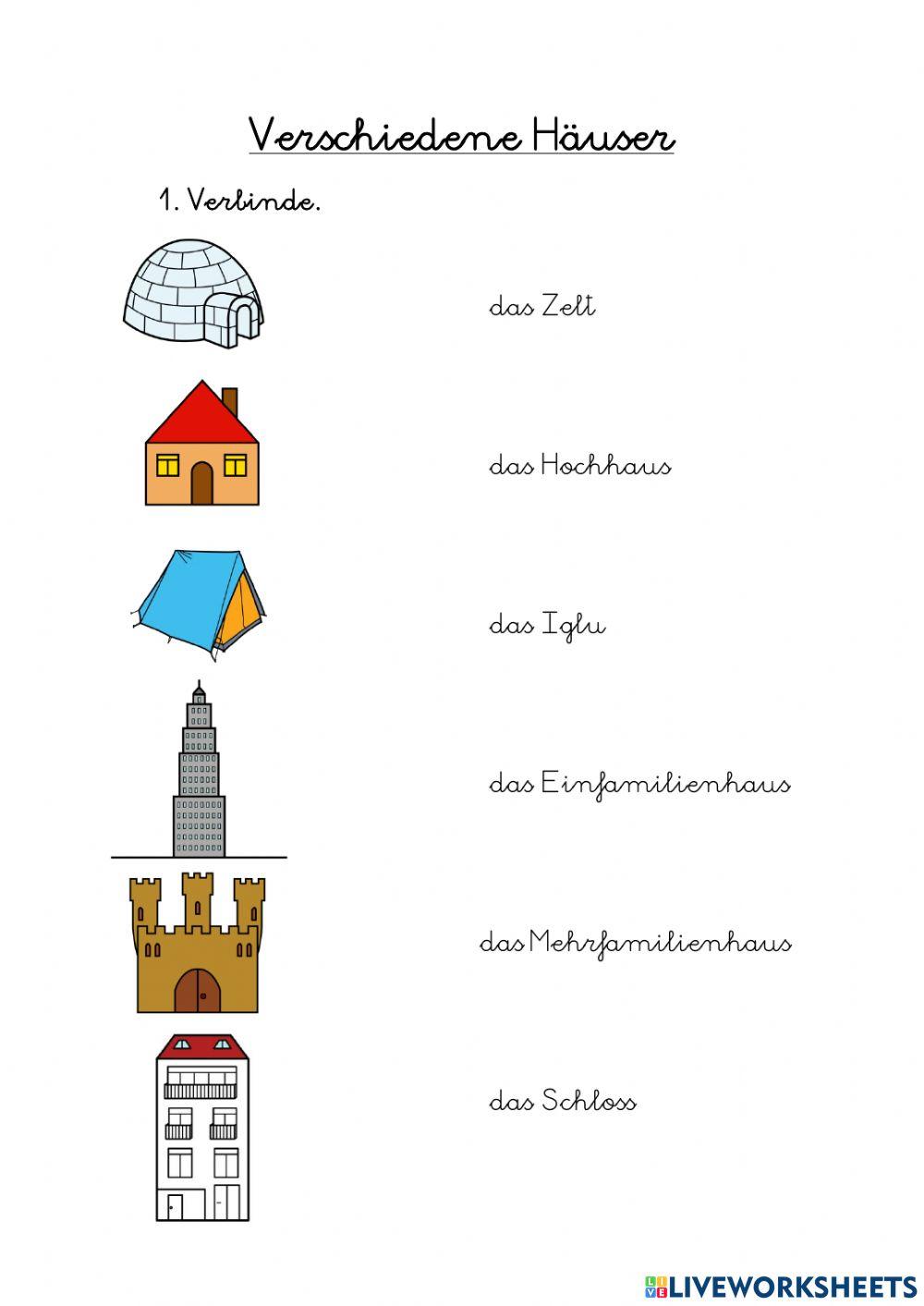 Verschiedene Häuser
