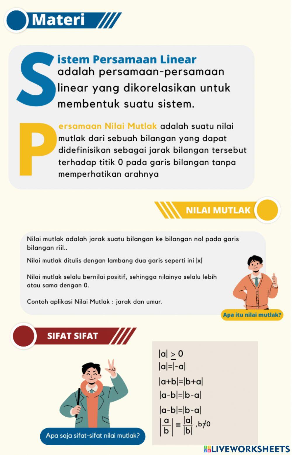 LKPD Persamaan Nilai Mutlak