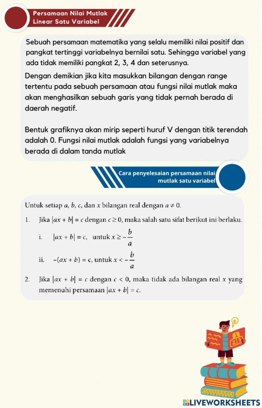 LKPD Persamaan Nilai Mutlak