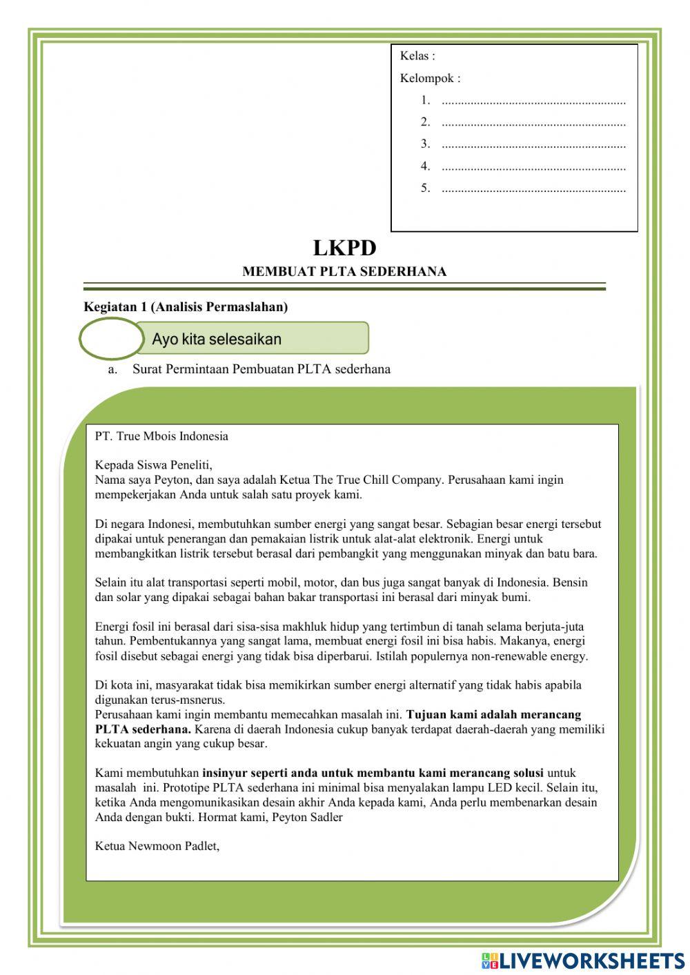 LKPD Energi Terbarukan