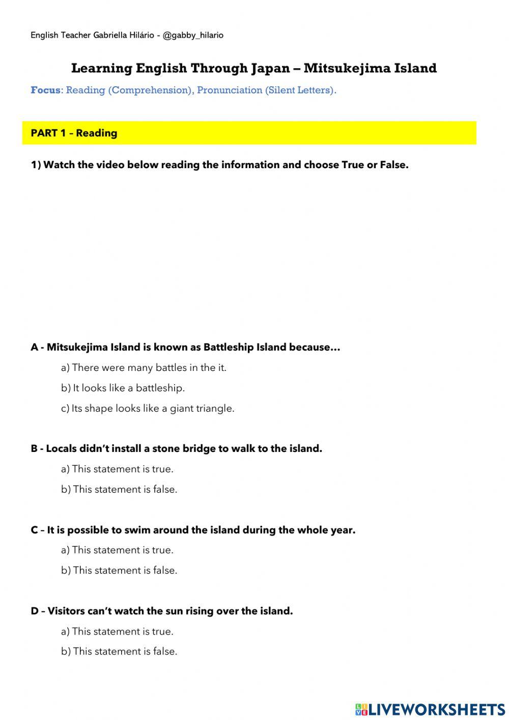 Learning English Through Japan – Mitsukejima Island