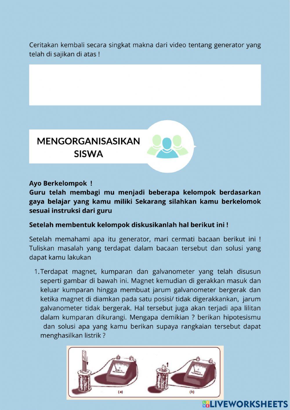 Lkpd induksi elektromagnet generator