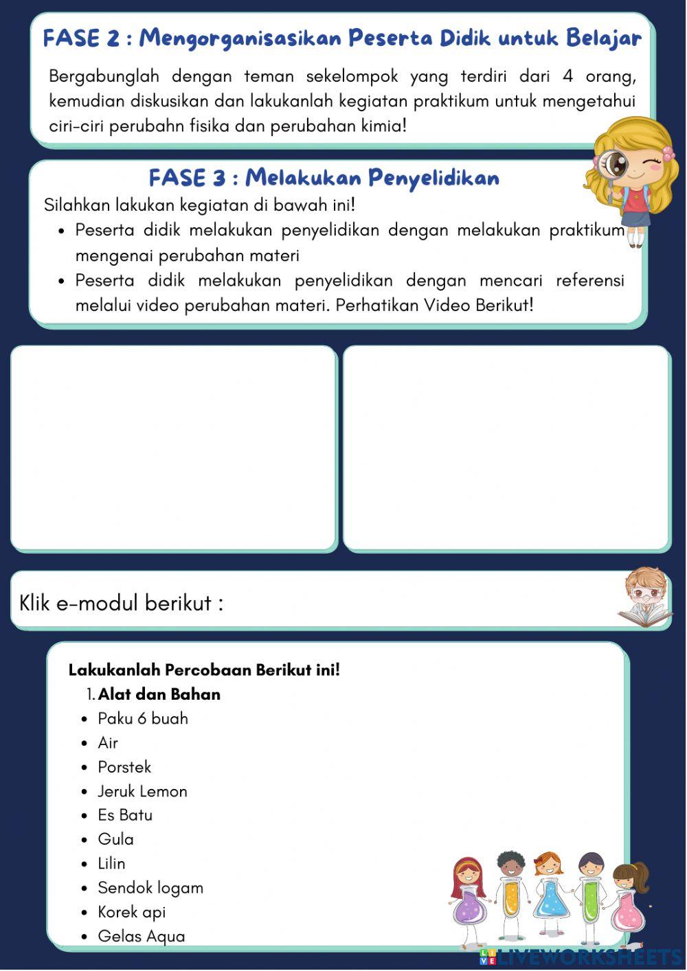 LKPD Perubahan Materi SMK Kls X