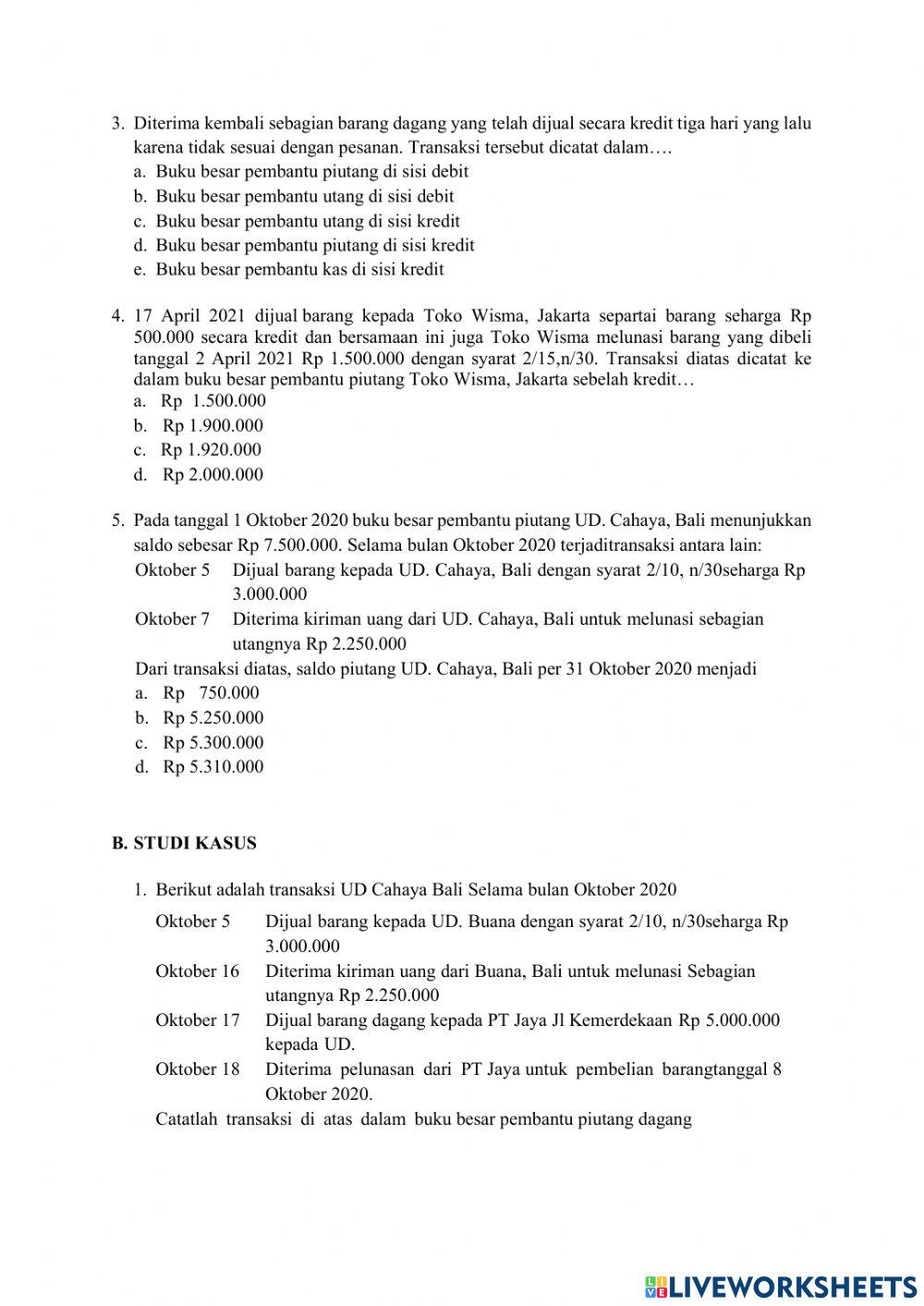 Buku Pembantu Piutang