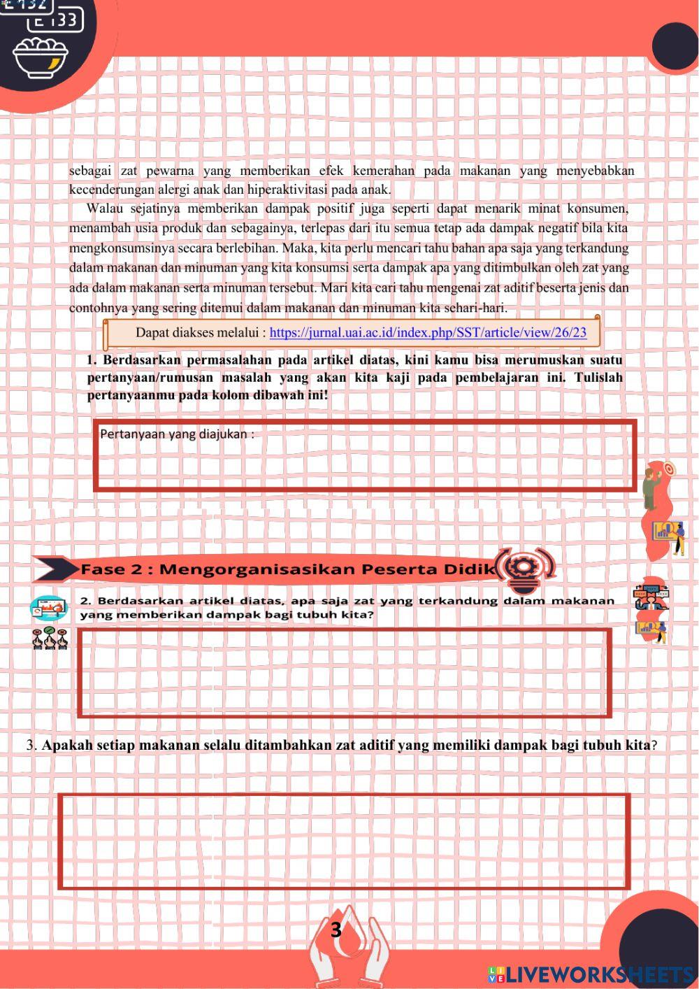 Zat aditif pada makanan