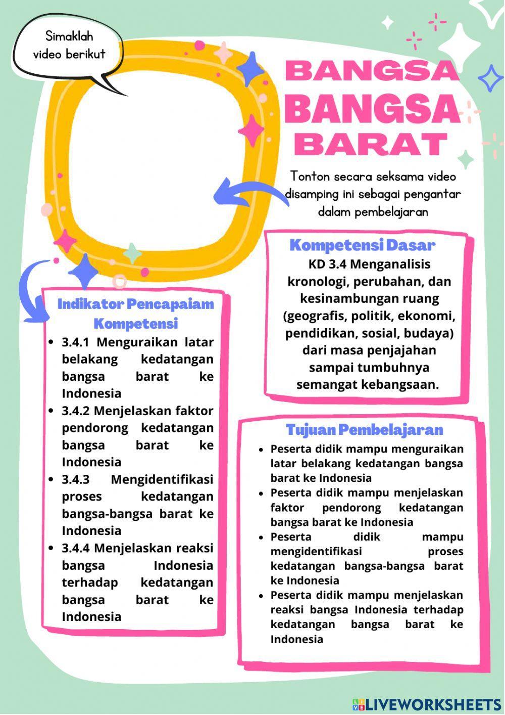 Kedatangan Bangsa-Bangsa Barat Ke Indonesia