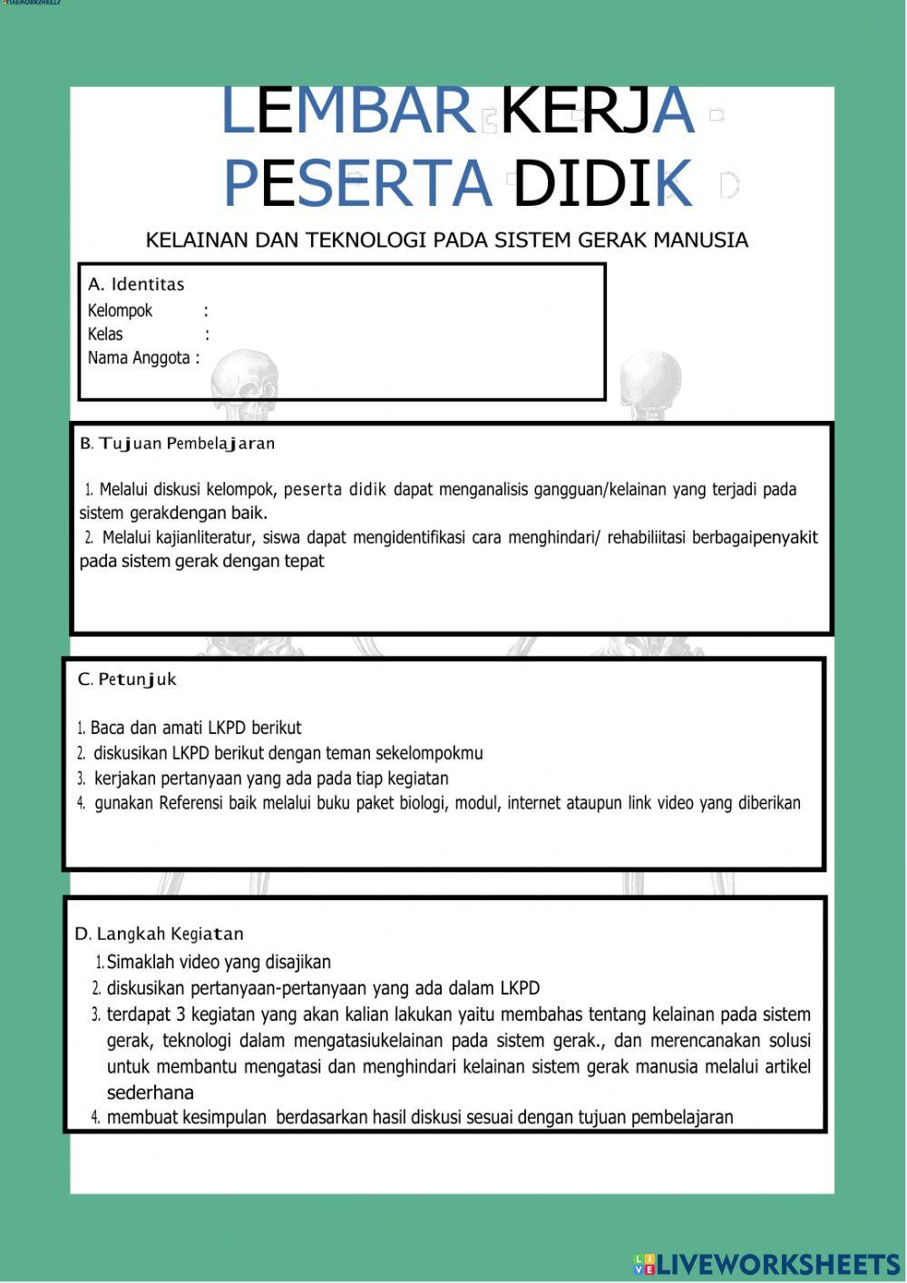 Kelaian Pada Sistem Gerak