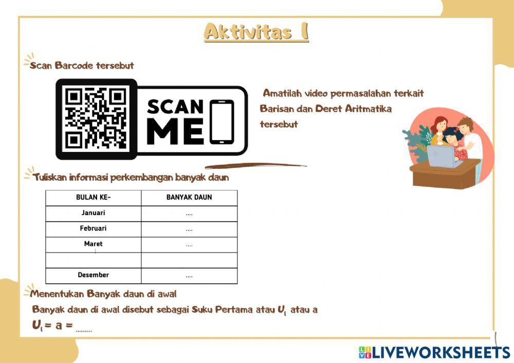 LKPD Barisan Aritmatika Kelompok 1 dan 3