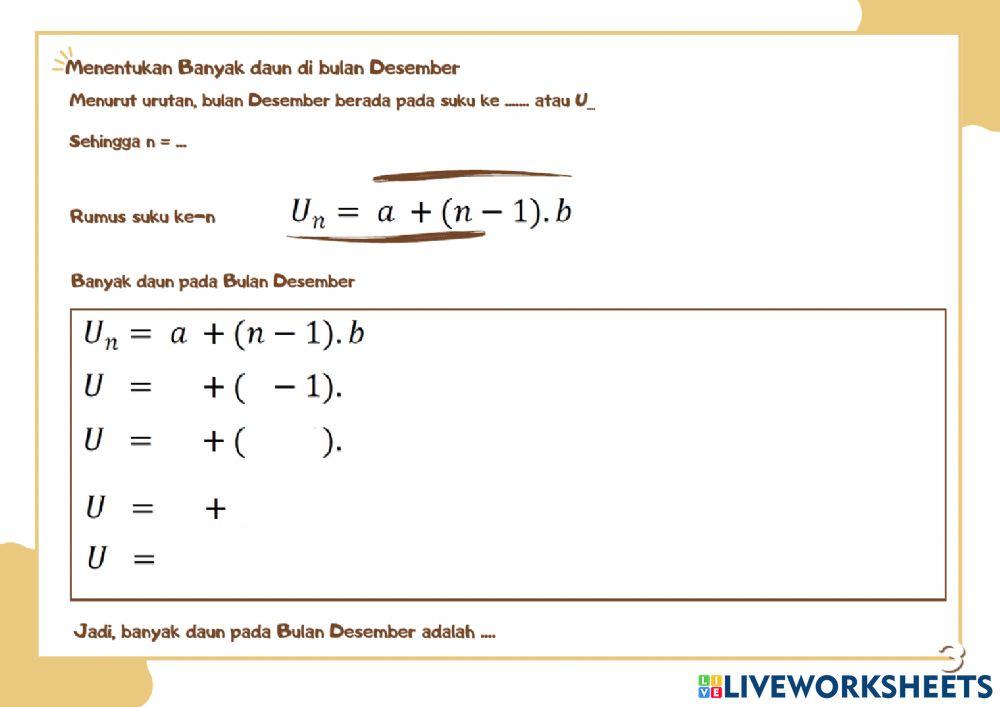 LKPD Barisan Aritmatika Kelompok 1 dan 3