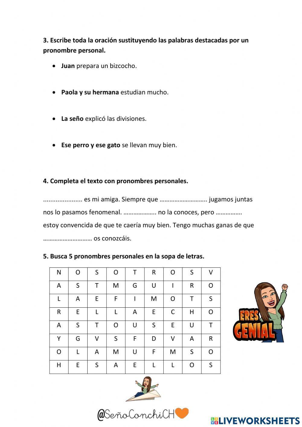 Pronombres personales