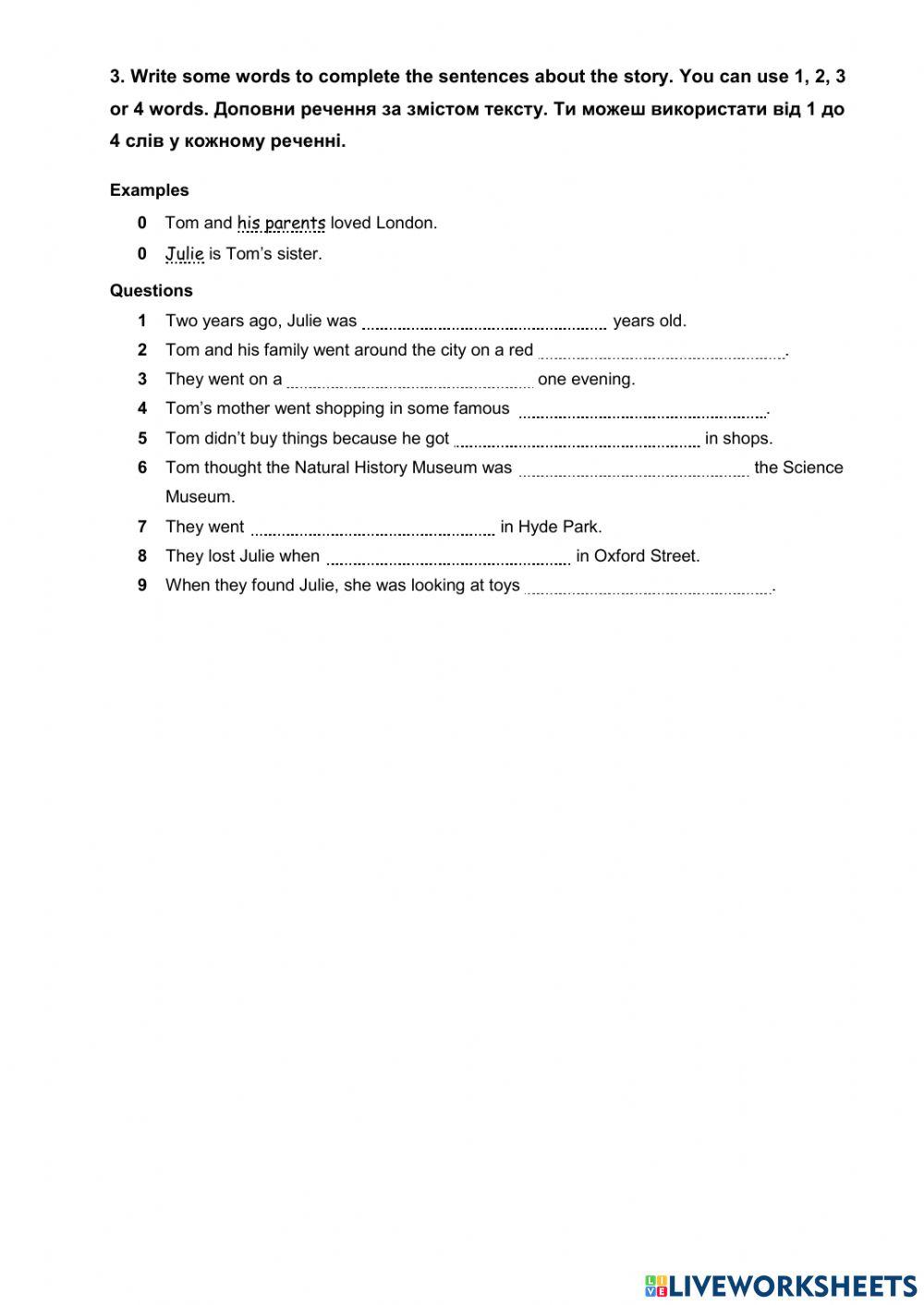 Go getter 3 Reading comprehension (I term)