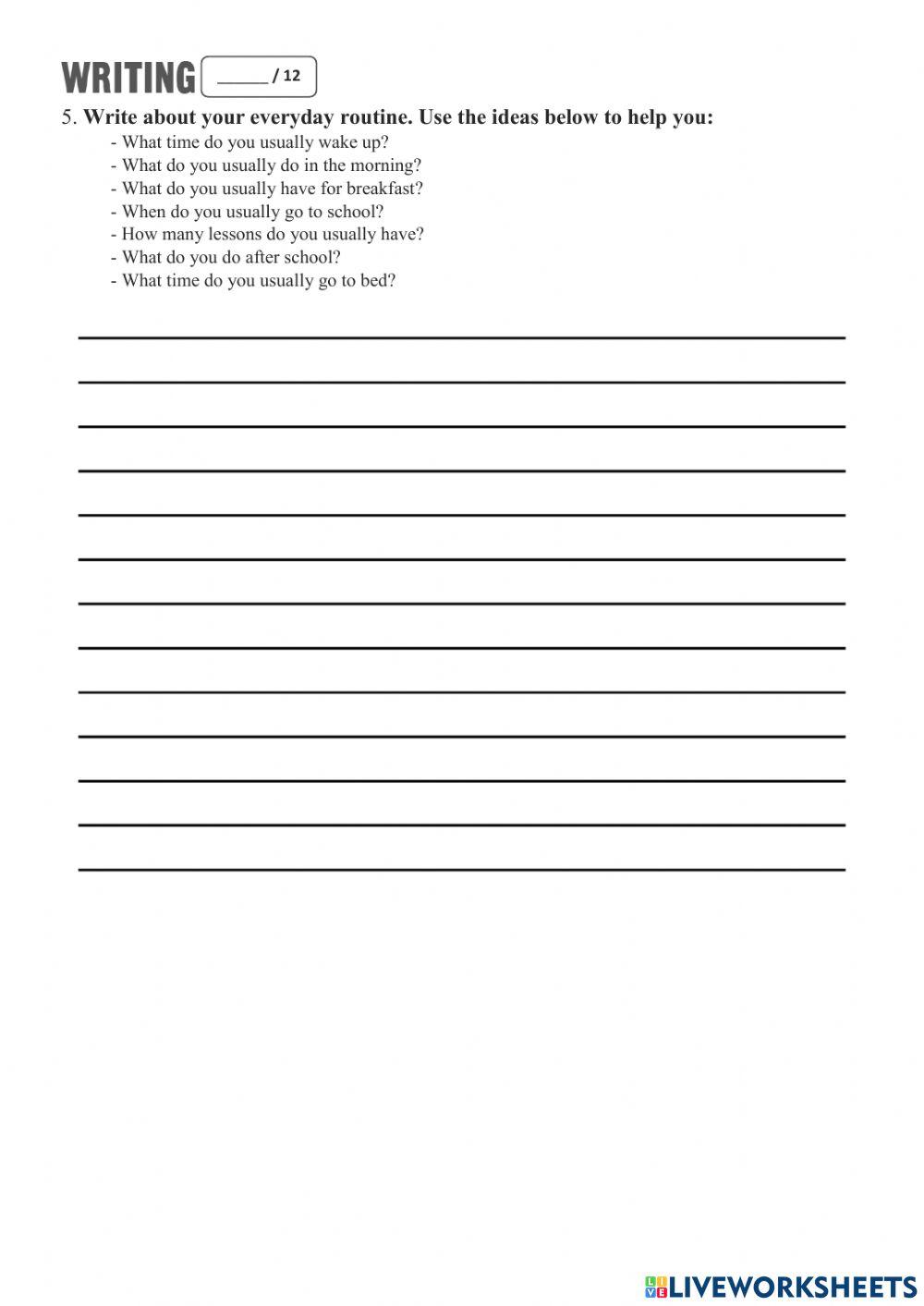 Prepare 5 Term Test 1