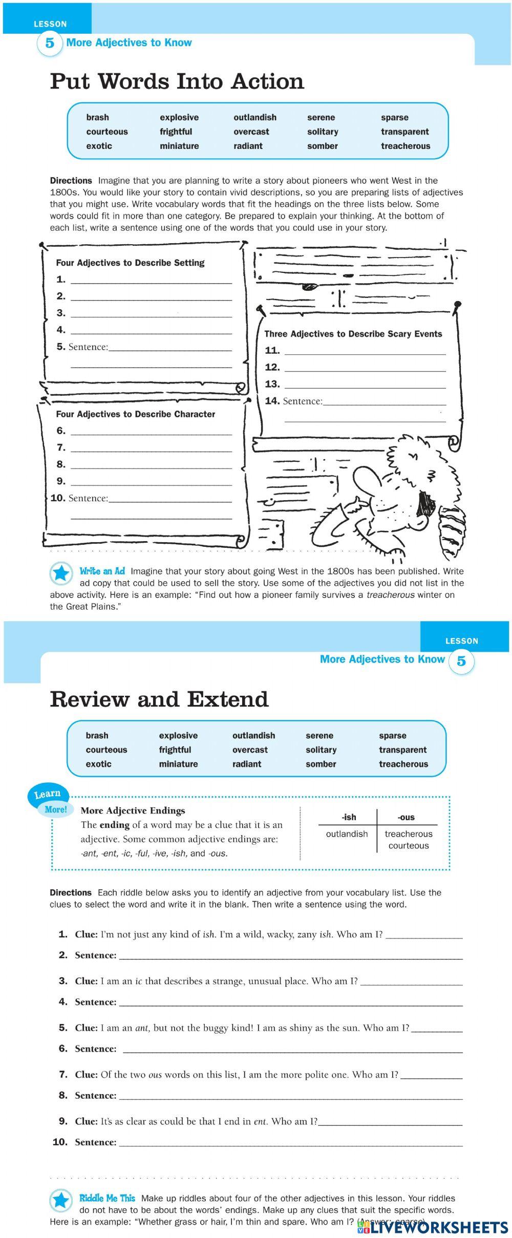 The great expedition 3 - Powerful vocabulary for reading success 6 - lesson 5
