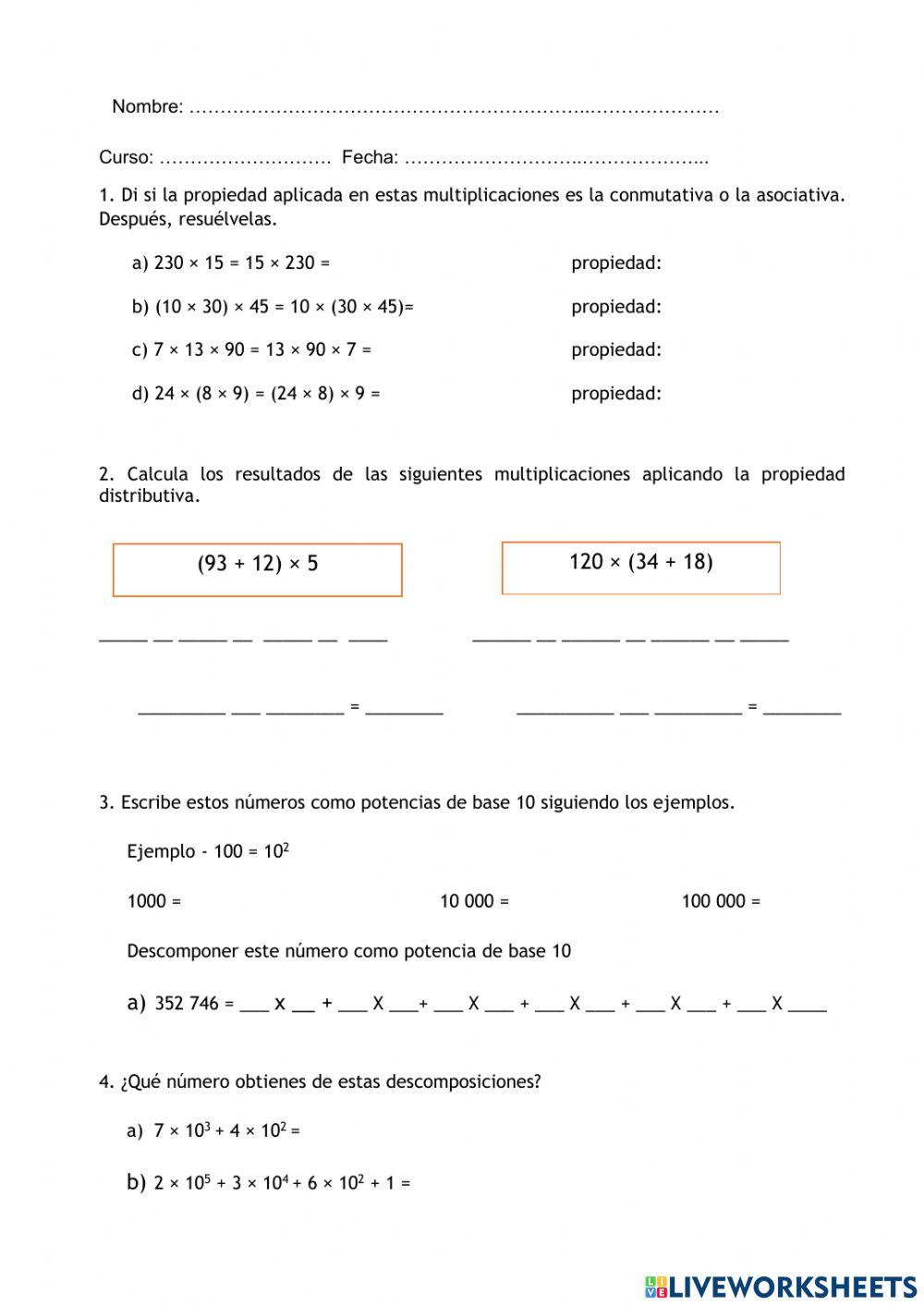 Potencias y divisiones