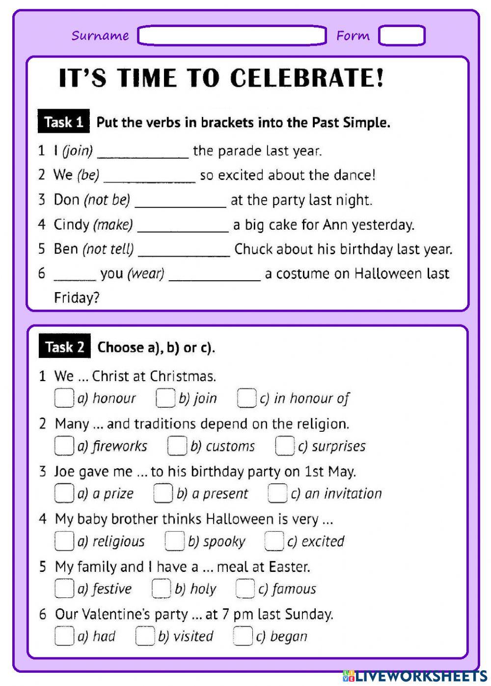 It's time to celebrate!