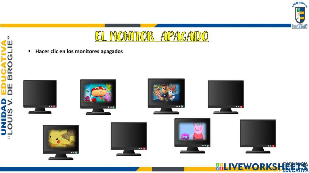 Monitor encendido y apagado
