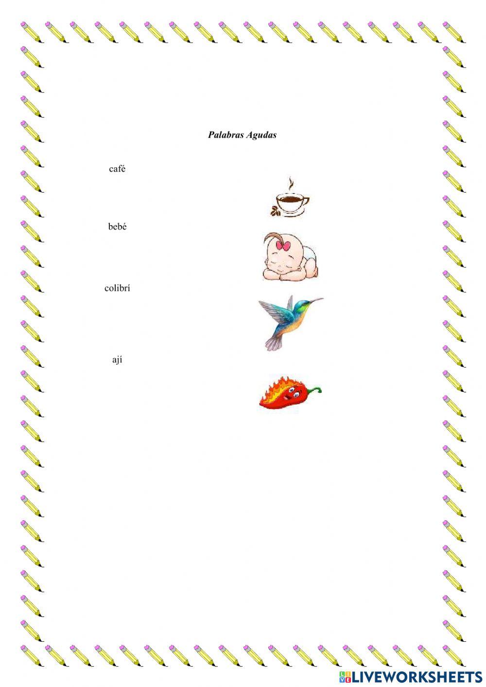 Palabras agudas, graves, esdrújulas