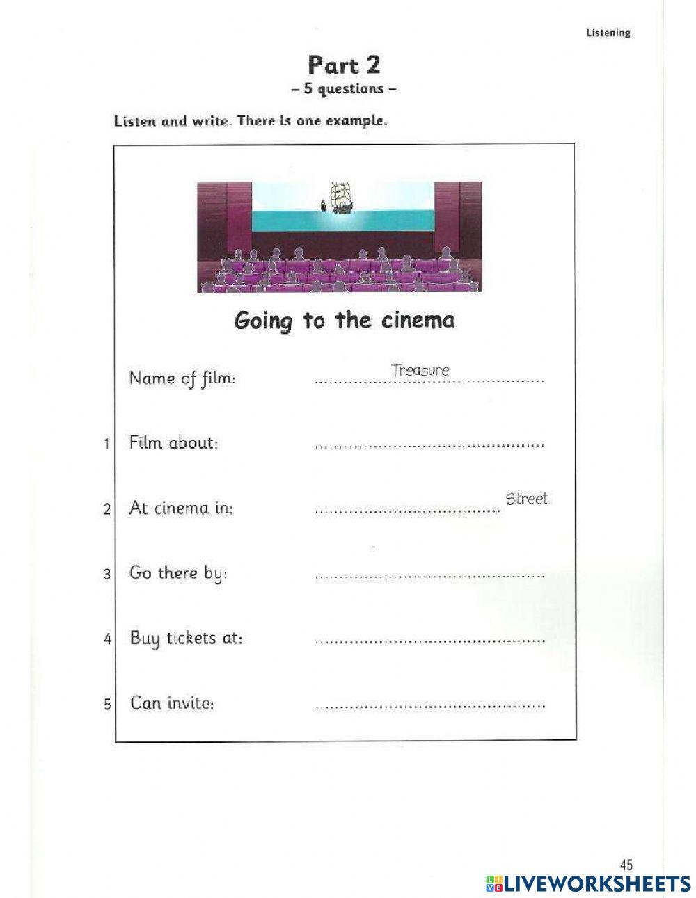 Movers 7- Listening 3