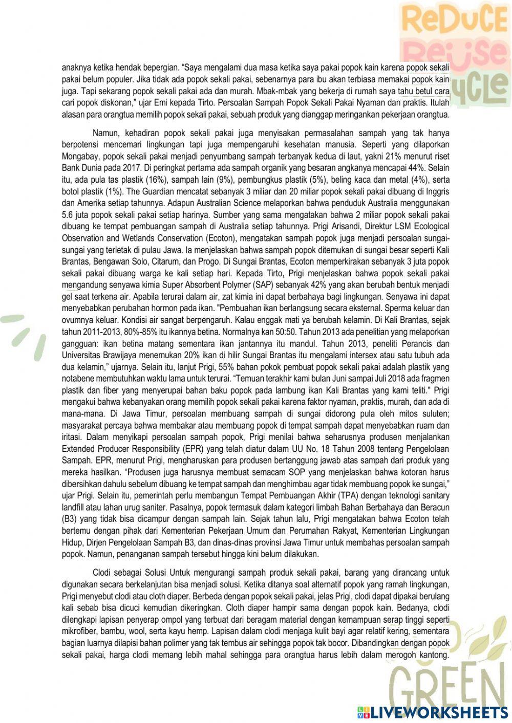 Bahaya popok sekali pakai