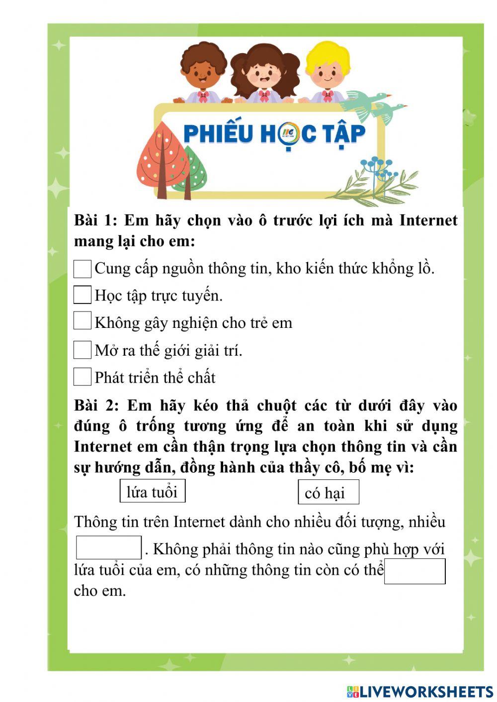 Thông tin trên Internet