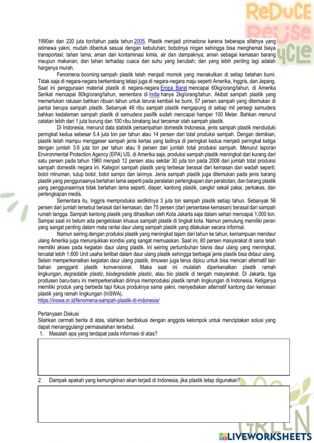 Fenomena Sampah Plastik di Indonesia