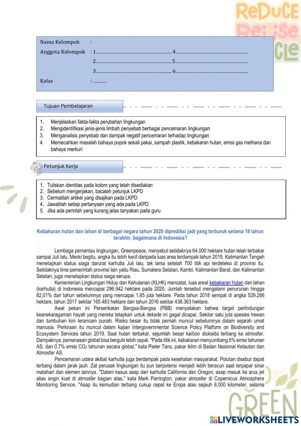 Kebakaran Hutan dan Lahan