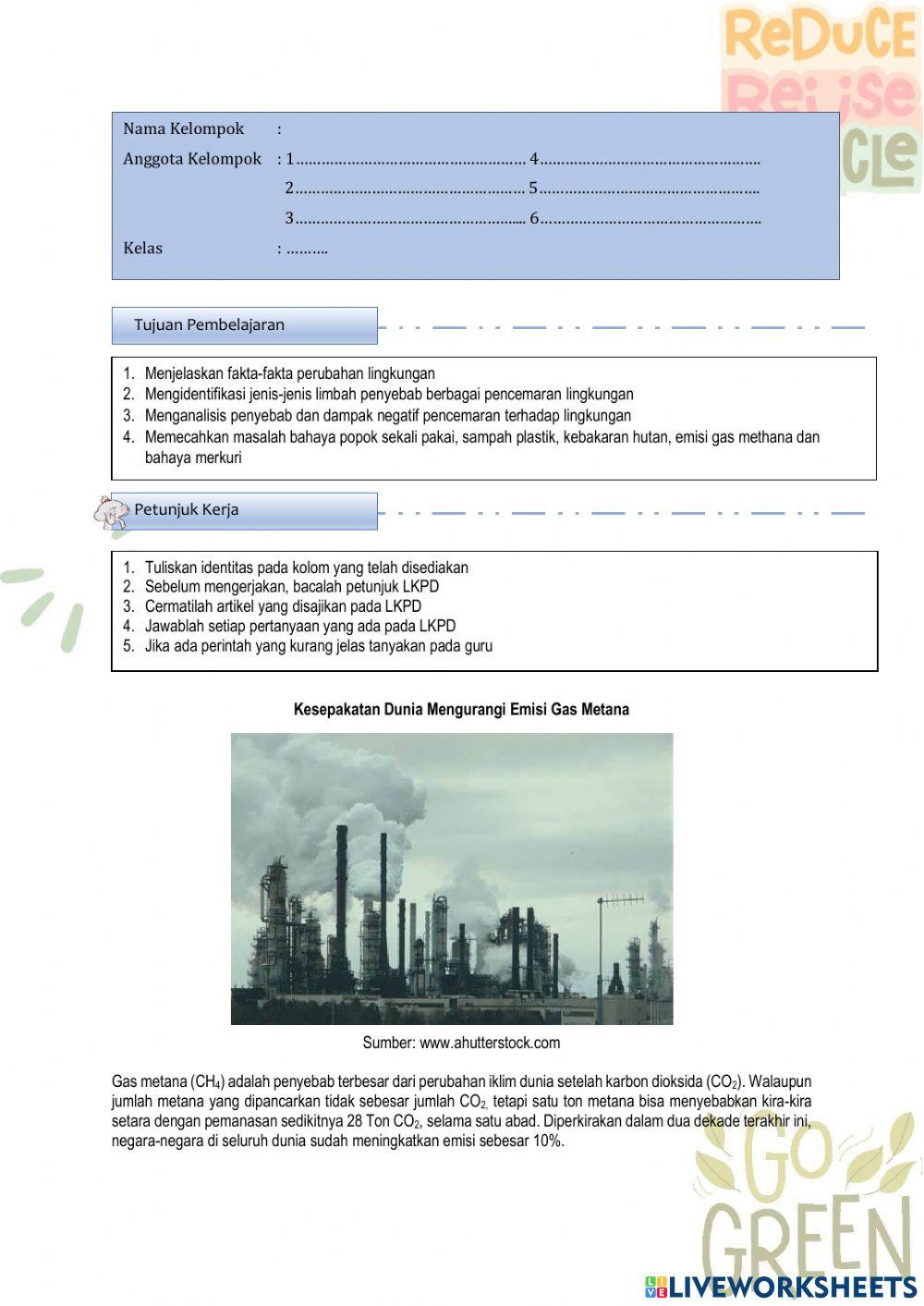 Kesepakatan Dunia Mengurangi Emisi Gas Methana
