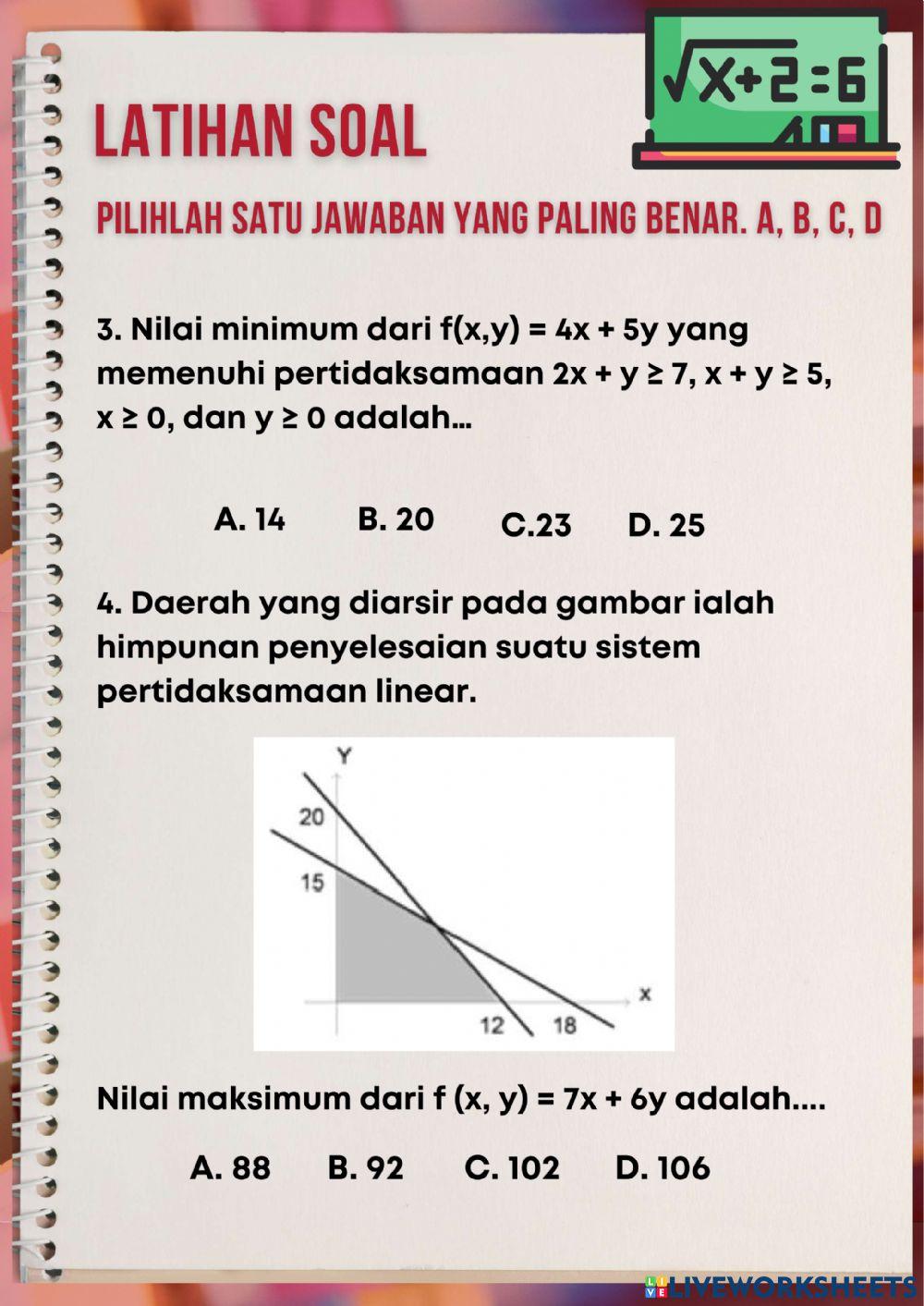 LKPD Program Linear (SPTLDV) 2