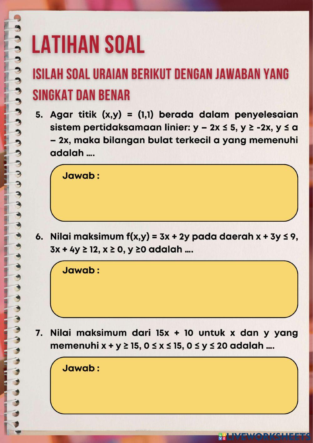 LKPD Program Linear (SPTLDV) 3