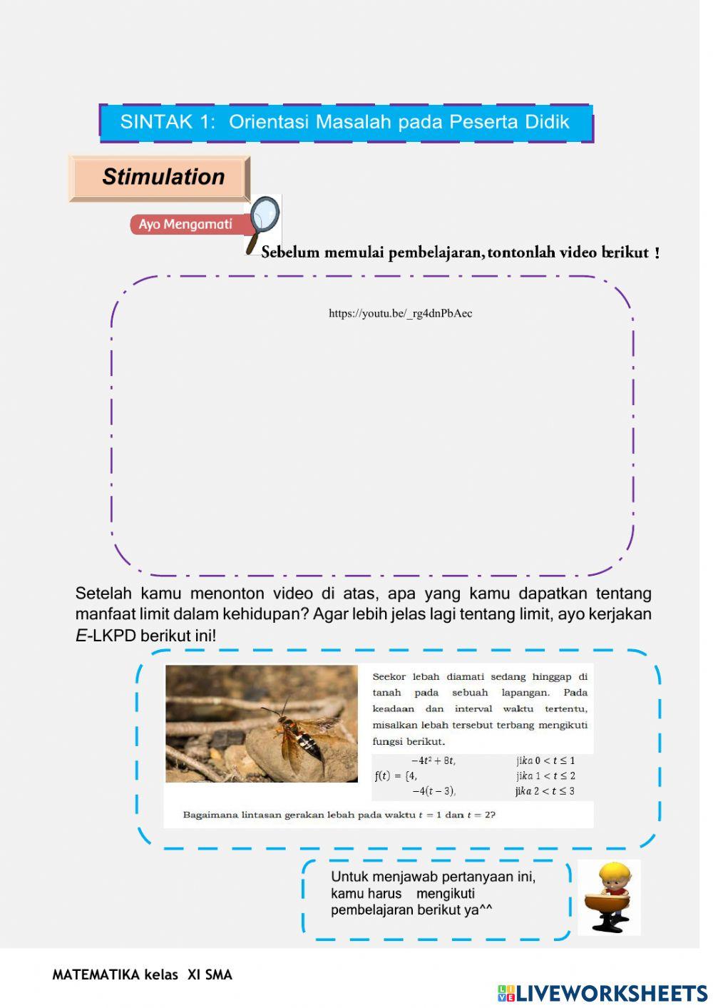 Sifat Limit Fungsi Aljabar