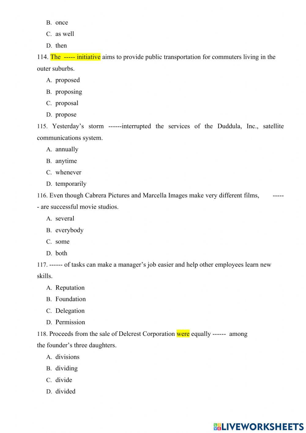 Practice test 1… | Free Interactive Worksheets | 2241535