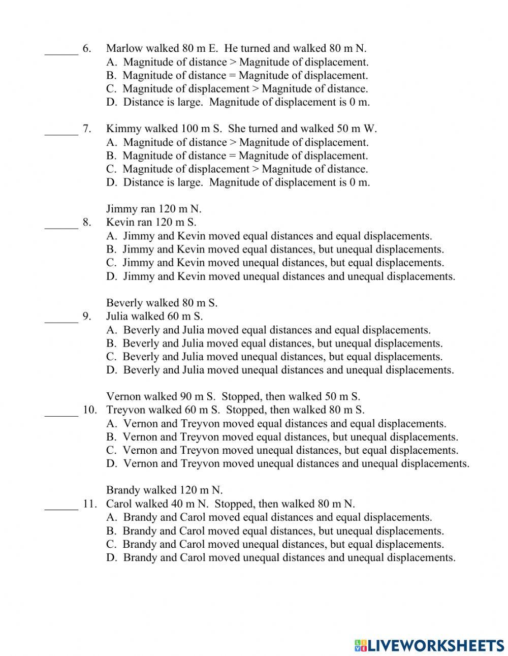 Sp2023 Distance & Displacement Conceptual