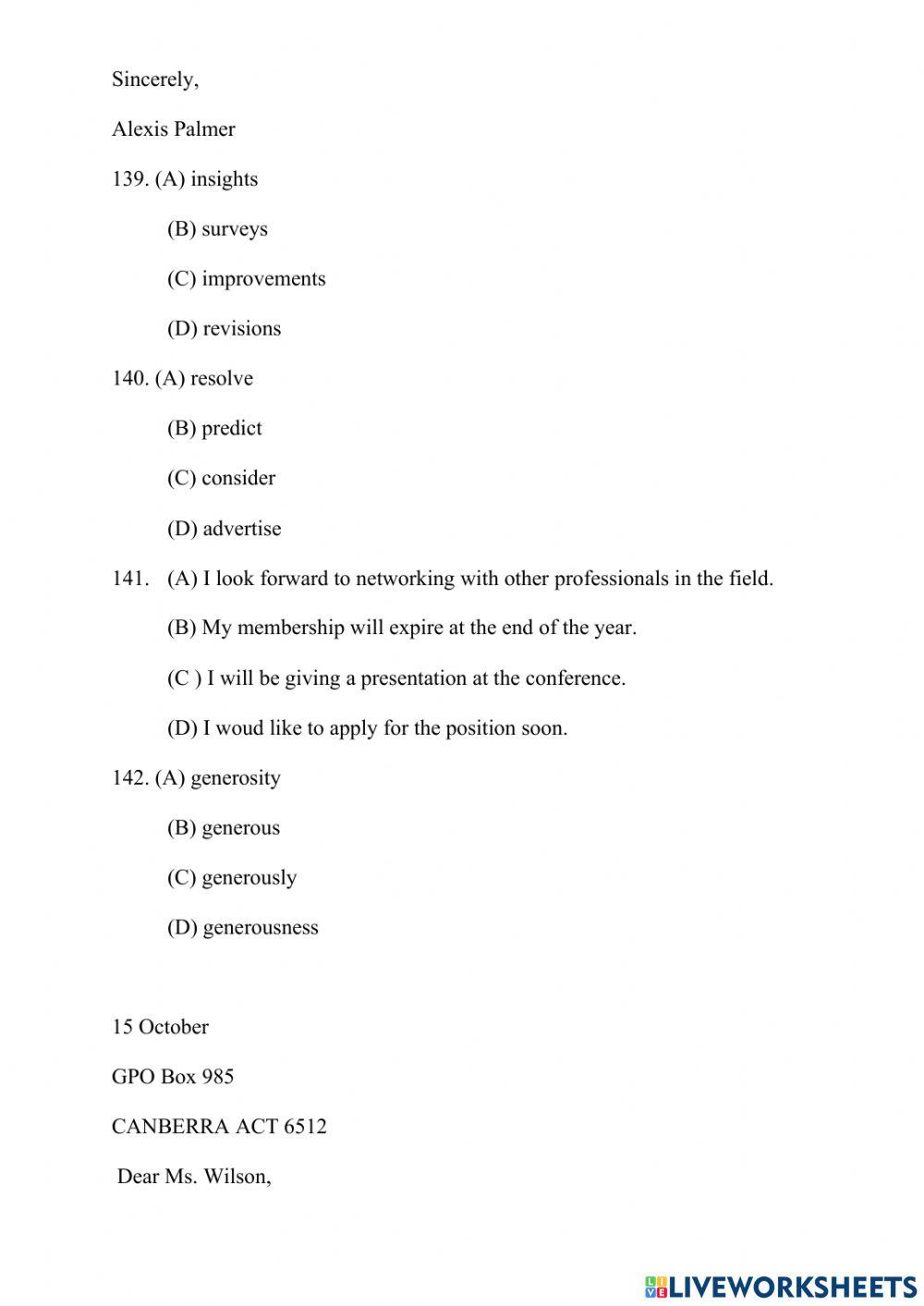 Practice test 1… | Free Interactive Worksheets | 2241643