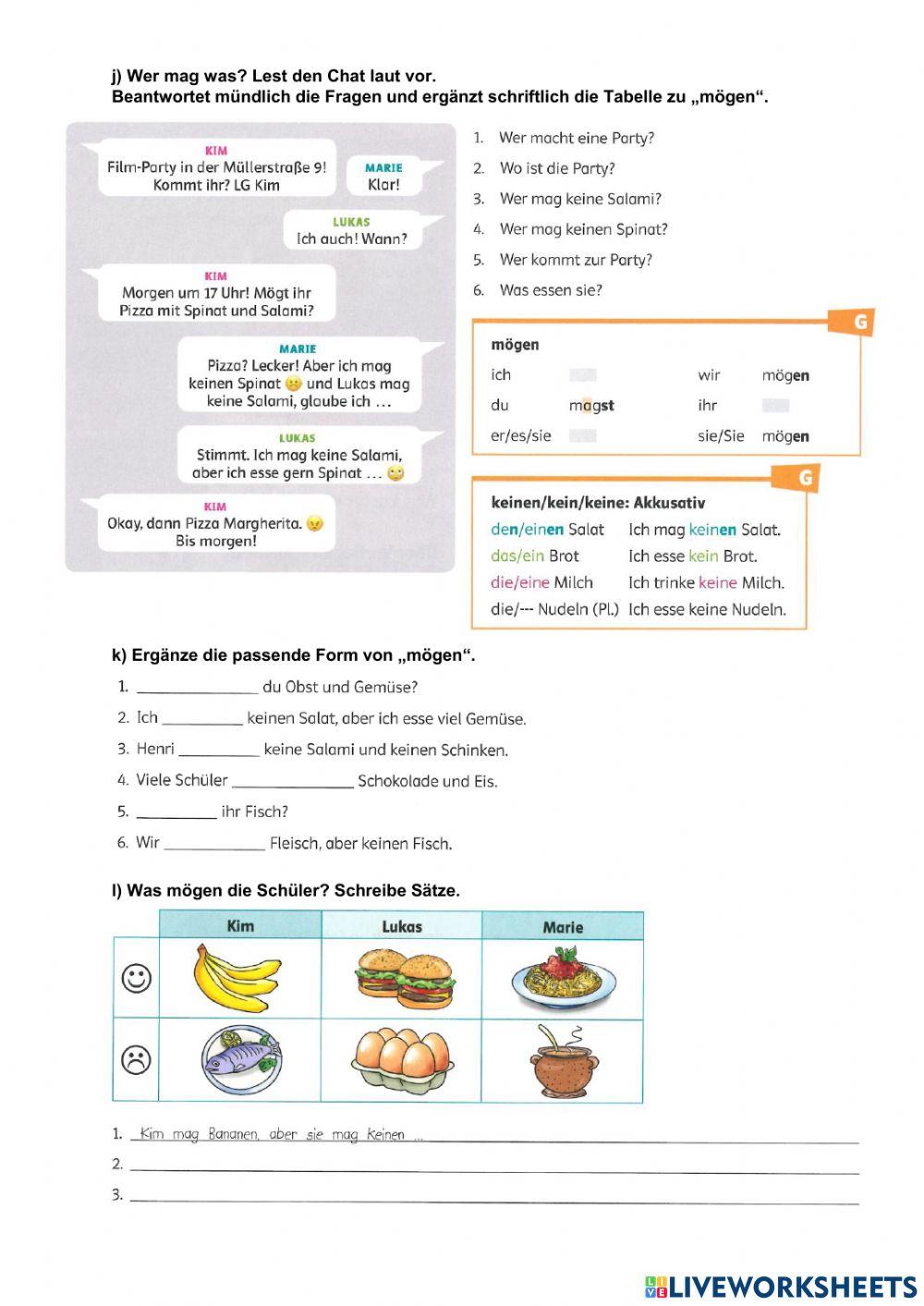 Gäste beraten und über die Speisen sprechen