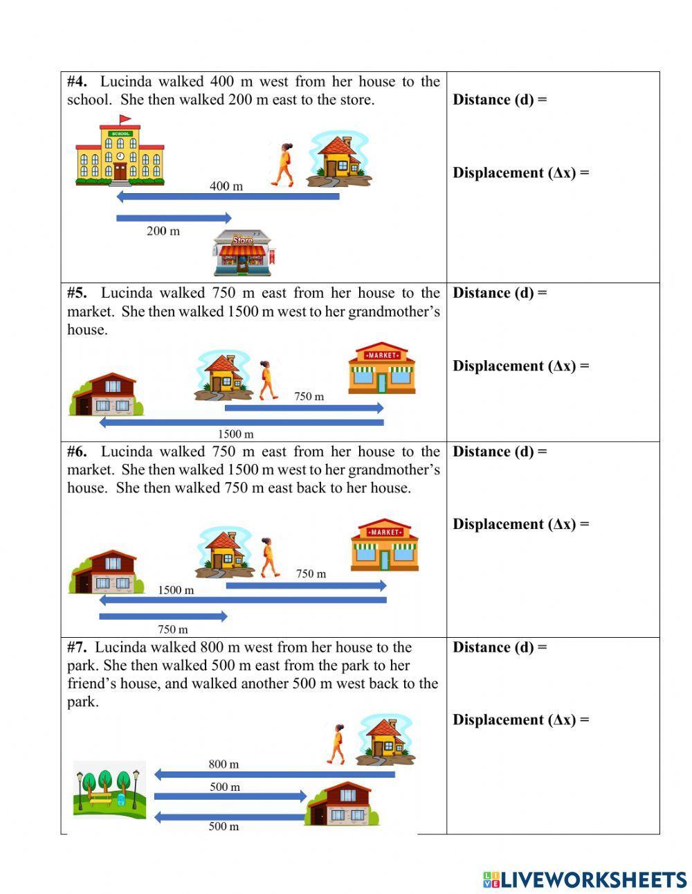 Sp2023 Distance & Displacement Calculations