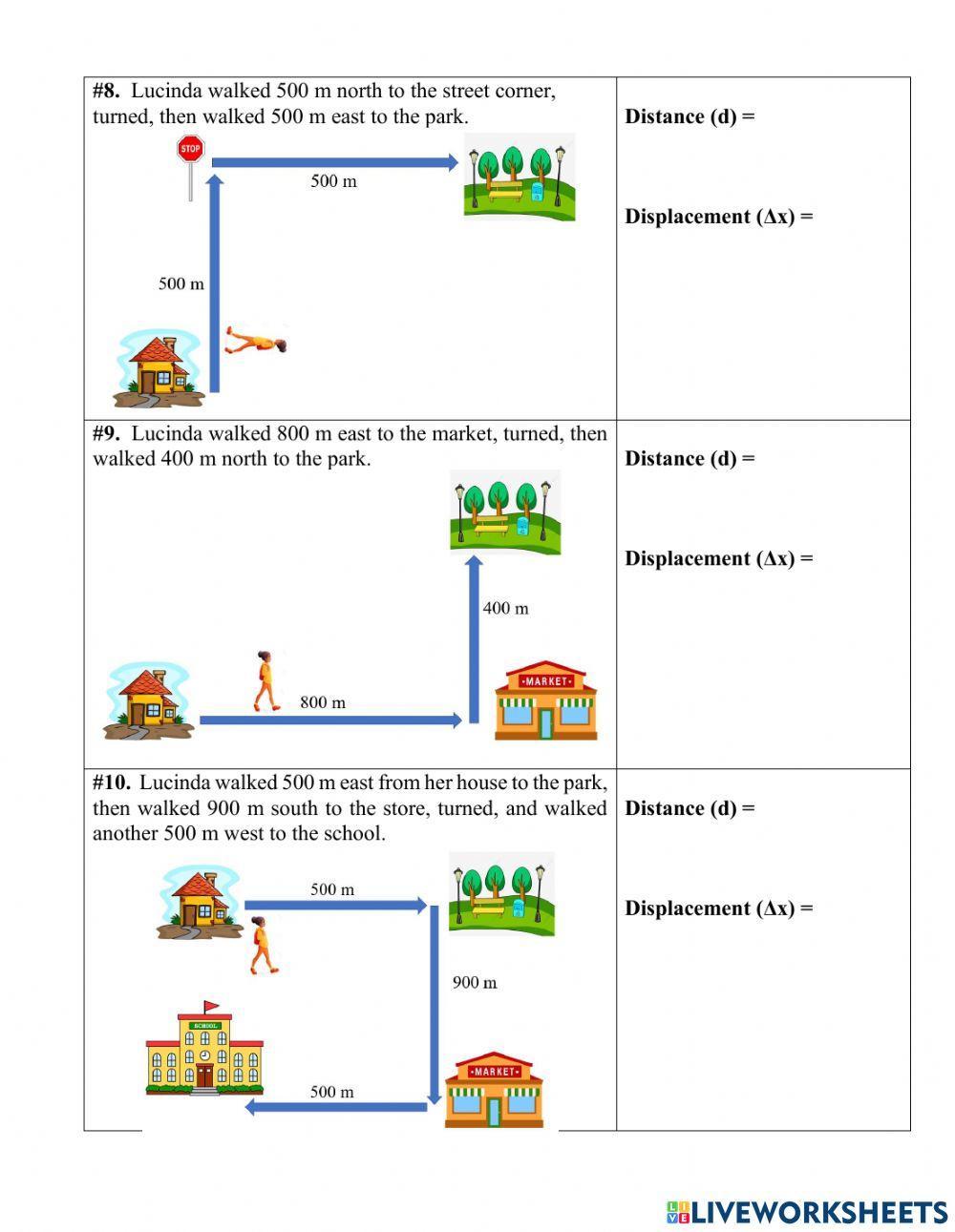 Sp2023 Distance & Displacement Calculations