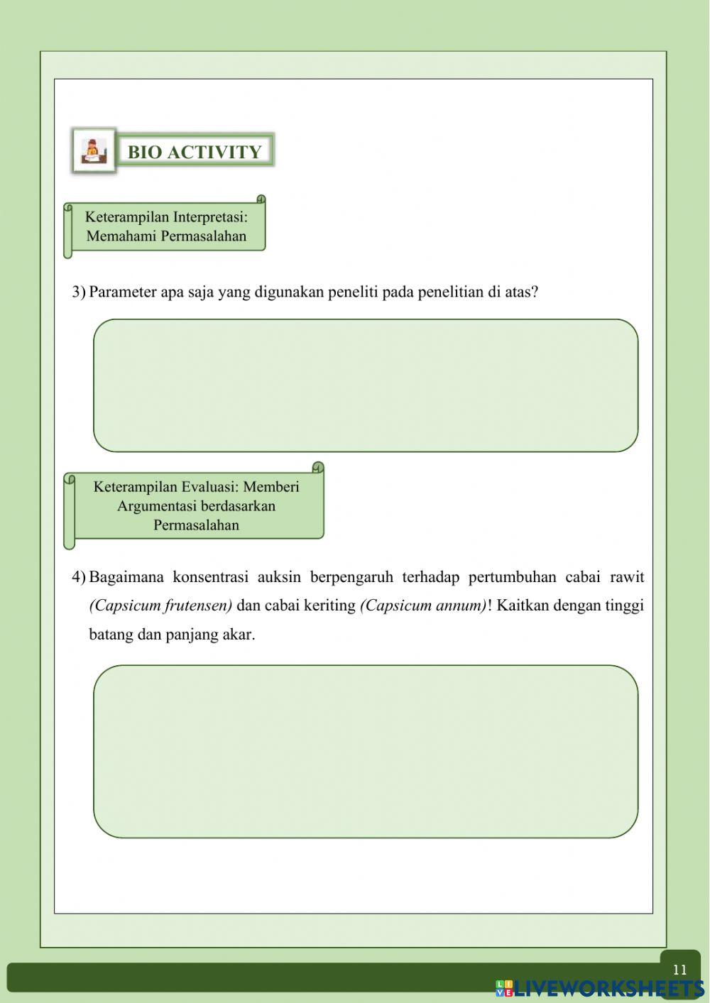 E-LKPD Pertumbuhan dan Perkembangan 1