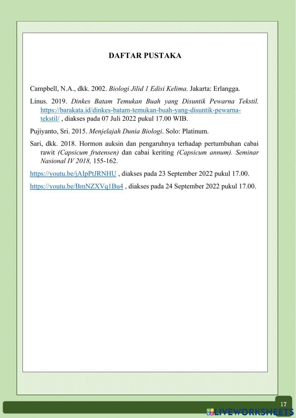 E-LKPD Pertumbuhan dan Perkembangan 1