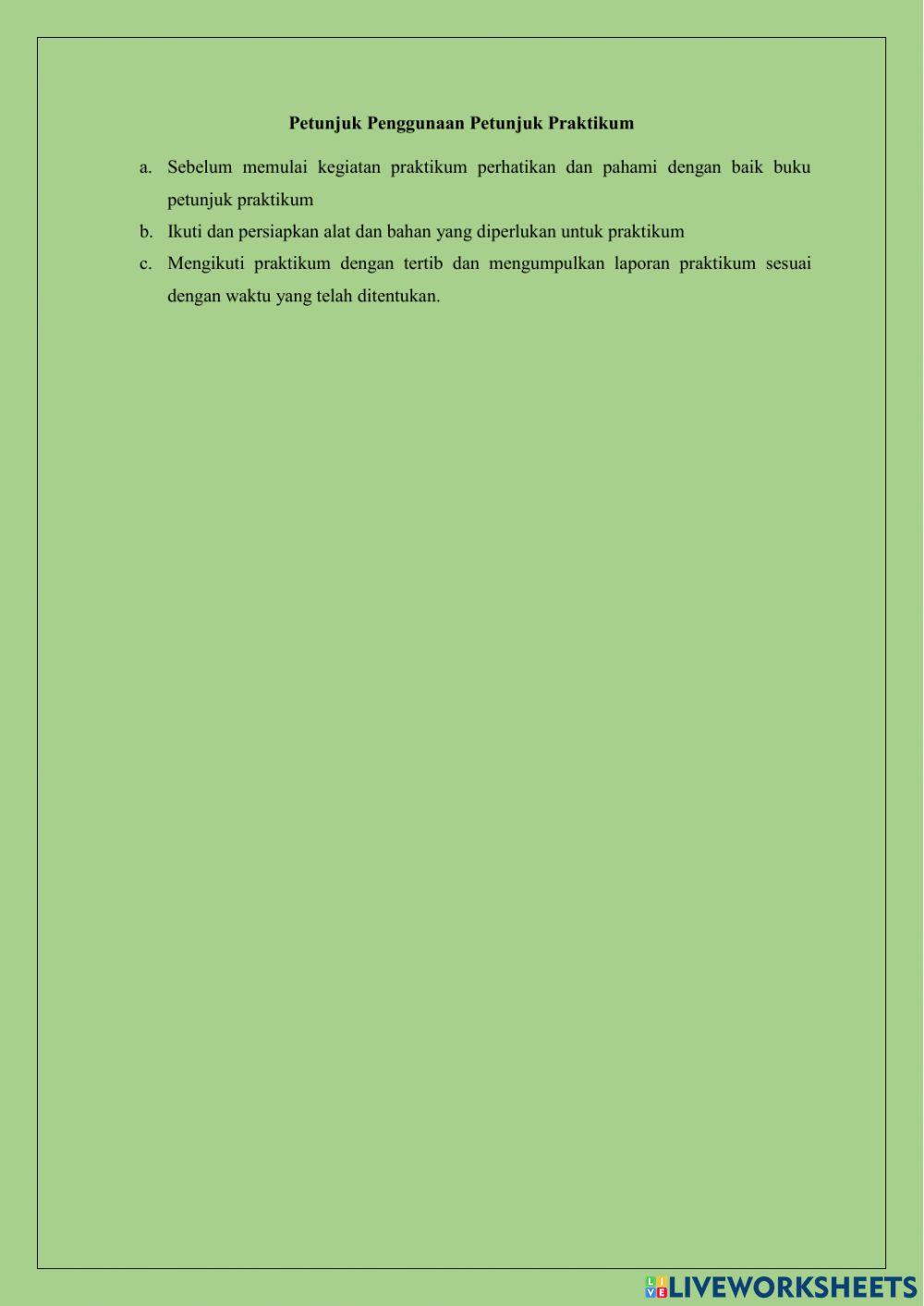 Buku Petunjuk Praktikum