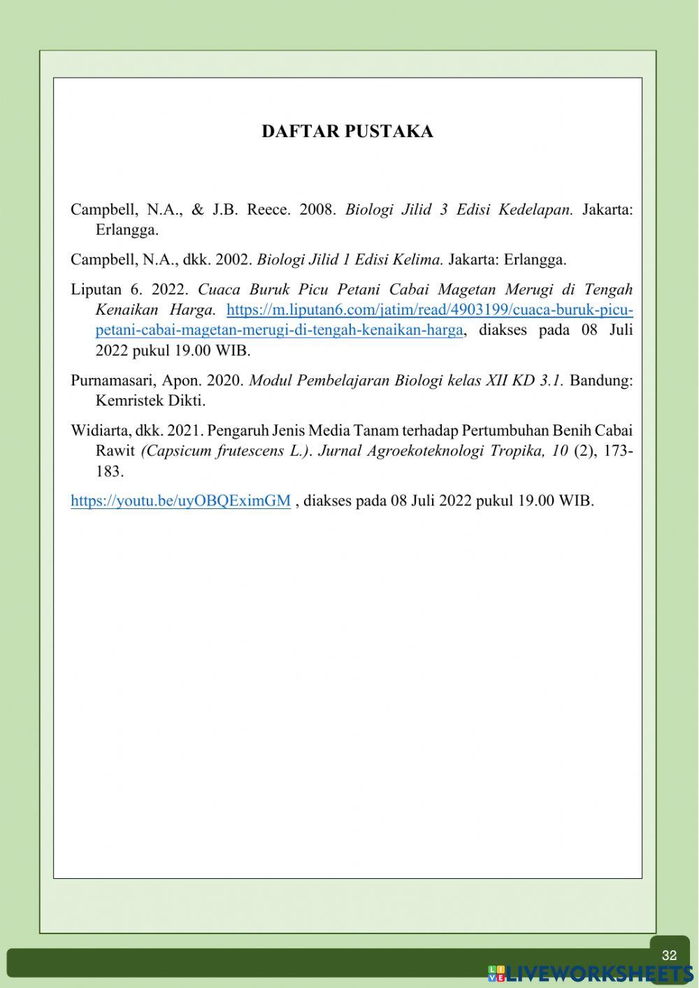 E-LKPD Pertumbuhan dan Perkembangan 2.