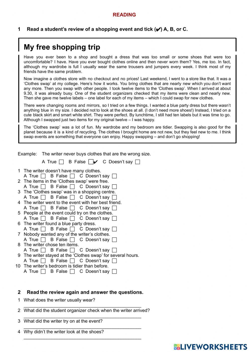 Test Units 1-2-3&4 - Pre-intermediate