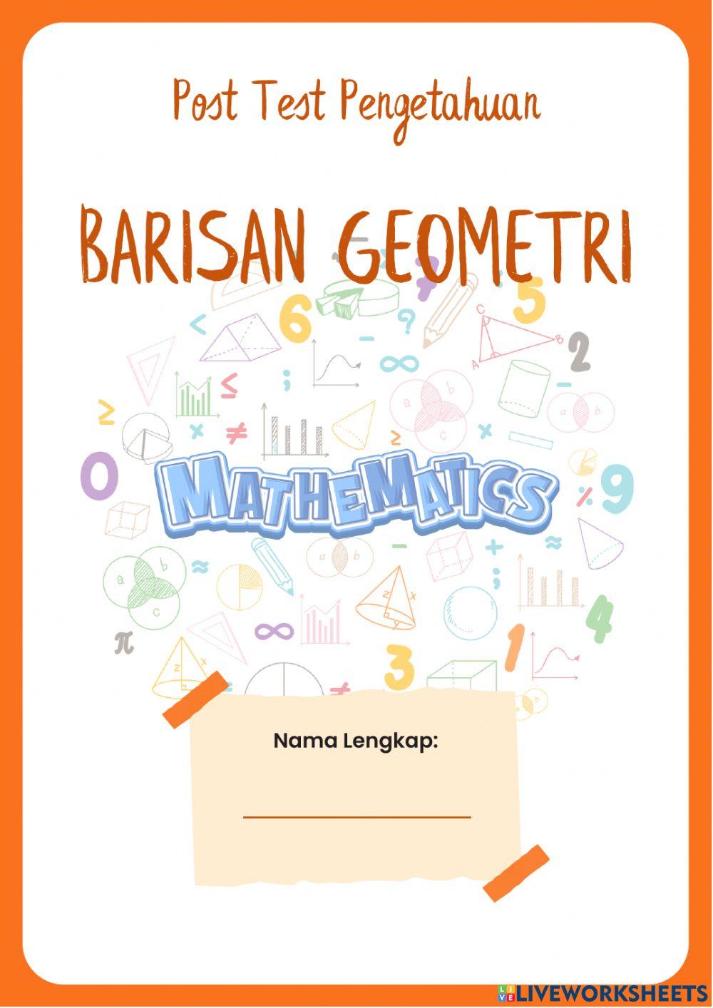 Post Test Barisan Geometri